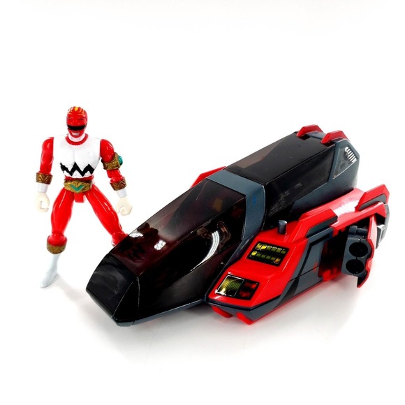 Other - Power Rangers Lost Galaxy Red Galactic Speeder w/ Ranger Figure No Missiles